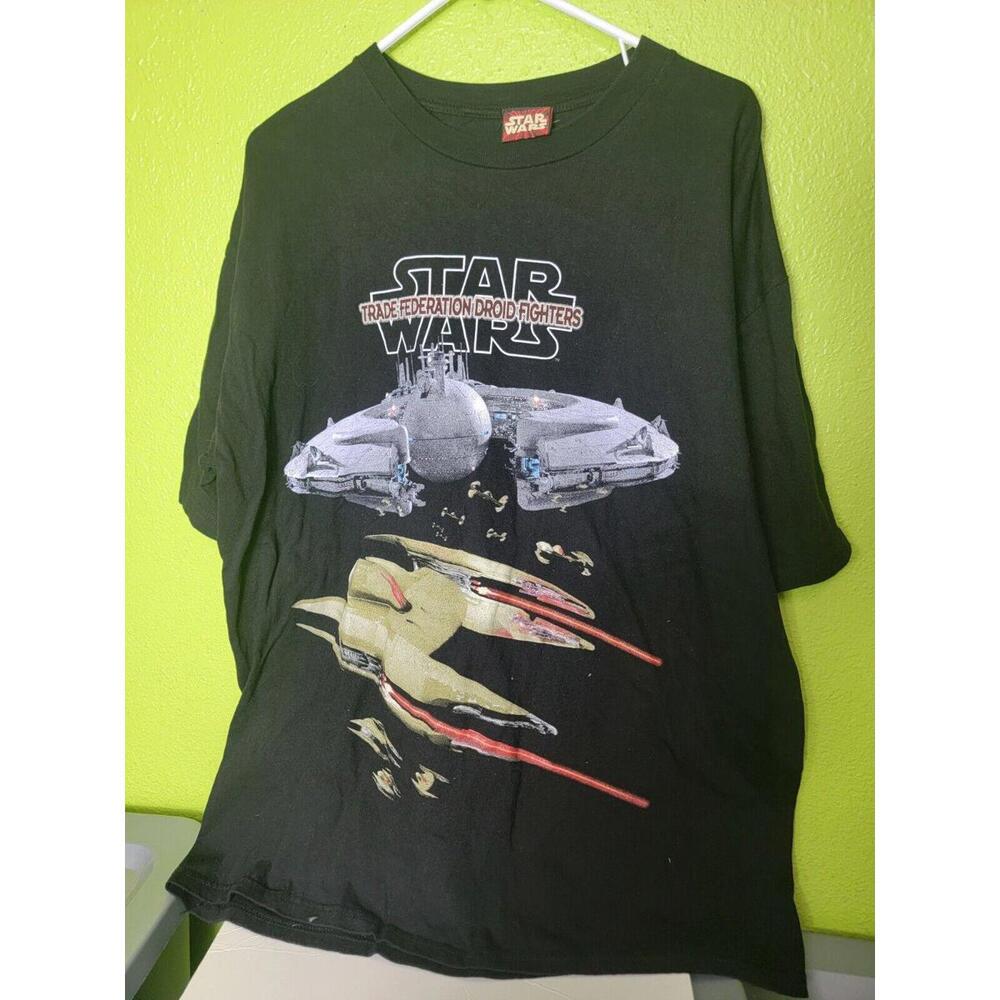 VTG Star Wars Trade Federation Droid Fighters 90's Graphic